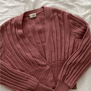 Wilfred plunge front cardigan